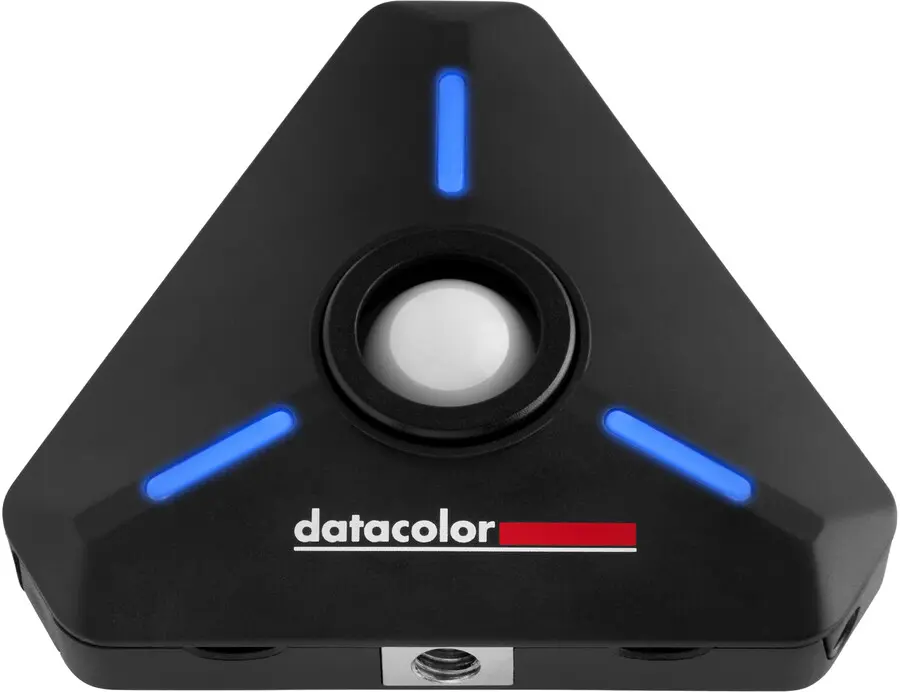6. Datacolor_LightColor Meter_Device dome in_angled for tripod mount.webp