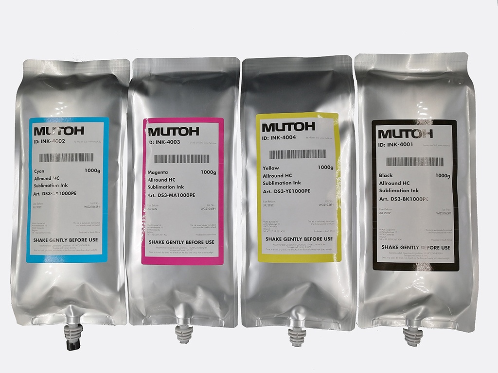 Мастило Mutoh DS3 в 1000 мл пликове